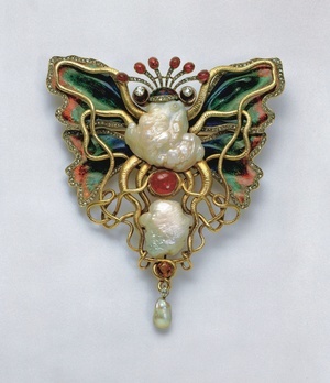 Brosche »Octopus und Schmetterling«, Copyright Schmuckmuseum Pforzheim Foto Günther Meyer Brosche »Octopus und Schmetterling«, Copyright Schmuckmuseum Pforzheim Foto Günther Meyer