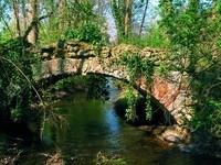 Brücke im Schloßgarten Hugstetten (Bildnachweis: Gemeinde March ) Brücke im Schloßgarten Hugstetten (Bildnachweis: Gemeinde March )