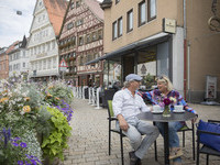 Außengastronomie in Nagold (Bildnachweis: Stadt Nagold - Foto &copy;Ulrike Klumpp)
